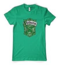 Image of House Slytherin Shield Potter Wizard Personalised Unisex Kids T Shirt