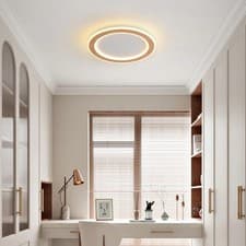 Image of Modern LED Ceiling Light,Natural Wooden Ceiling Light for Lounge,Kitchen,Hallway