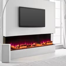 Image of Electric Media Fire 70 inch Insert LED Fireplace Panoramic Decorative Heater