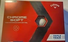 Image of 🚨🔥Callaway Chrome NEW Soft Triple Track Golf Balls 1 Dozen Box Wht 12 Pack USA
