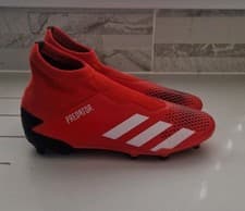 Image of Adidas Red and Black Predator 20.3 Football Boots - Never Worn - UK Size 5, 1/2
