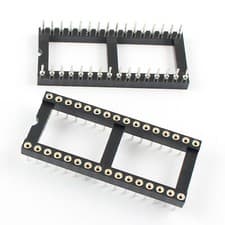 Image of 5Pcs 2.54mm Pitch 32 Pin DIP Round Pin Type IC Socket Adaptor Wide #F5
