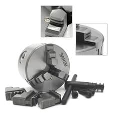 Image of 3 Jaw K11-250 250mm 10 Diameter Cast Iron Self-centering Milling Lathe Chuck