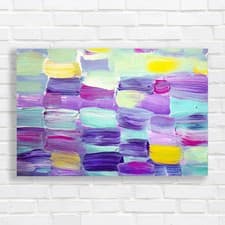 Image of Paint Brush Strokes Effect Canvas Print Large Picture Wall Art