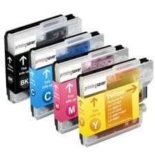Image of 4x Ink Cartridge fits Brother LC980 LC1100 DCP 145C 165C 167C 185C 195C