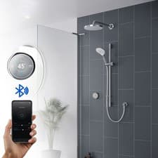 Image of Mira Activate Digital Shower Twin Outlet Head Bathroom High Pressure Combi Rear