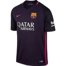 Image of Nike Barcelona 2016-17 boys away shirt - boys S (age 8-10) RRP of £51.99
