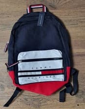 Image of Brand New With Tags Tommy Hilfiger Flag logo Backpack Bag Red, White, Blue BNWT
