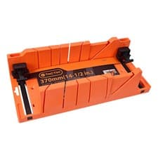 Image of Tactix QUICK ACTION MITRE BOX BLOCK & CLAMPS ANGLE CUTTING BOX SAWING SAW GUIDE 