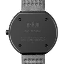 Image of Braun Classic Black Dial and Leather Strap. Ceramic Case Mens Watch BN0172BKBKL.