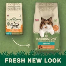 Image of Damaged Harringtons Senior Chicken Dry Cat Food - 2kg