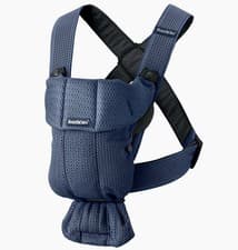Image of BabyBjorn Mini Baby Carrier 3D Mesh, Navy Blue. BRAND NEW