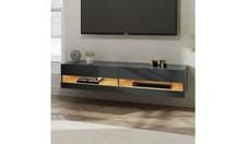 Image of GFW Leon 180cm LED Wall TV Unit - Anthracite