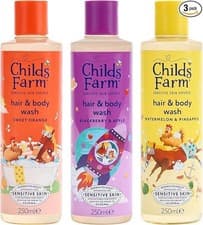 Image of Childs Farm Hair & Body Wash Bundle| Sweet Orange Blackberry & Apple 250ml x 3