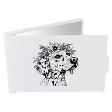 Image of 'Dalmation with Floral Crown' Compact Makeup Mirror (CM00042861)