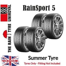 Image of Uniroyal 195/55/R16 Tyres x4 195 55 16 87H Rainsport 5 Summer CA 71Db UK Stock