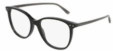 Image of Bottega Veneta glasses BV0161O 001 black with spectacle case and cloth