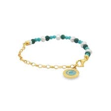 Image of Thomas Sabo Gold Plated 925 Small Link Bracelet RP£98 a2130-140-7l17 Genuine