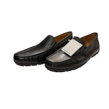 Image of Geox U Moner V-Smooth Leather Black Driving Shoe RRP139.95