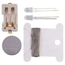 Image of Light Stitches Conductive Thread Kit Yellow LEDs