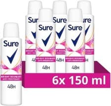 Image of Sure Women Motion Sense Anti-Perspirant Deodorant Bright Bouquet - 6 X 150ML