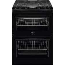 Image of AEG CGX6130ACB Gas Cooker with Gas Hob 60cm Free Standing Black A/A New