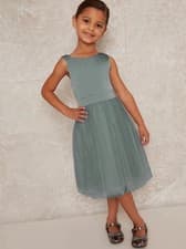 Image of Girls Dress in Green