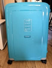 Image of Samsonite S'cure Spinner Medium 69/25 Suitcase - Aqua Blue - Ex Display