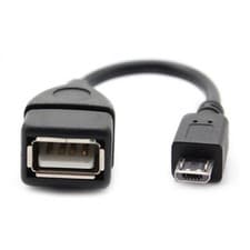 Image of Micro USB OTG Cable USB to Micro USB OTG cable Black