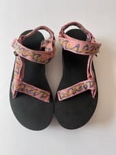 Image of Teva Women's Flatform Universal Sandals Sz 8 Ziggy Rose Pink Platform 1008844
