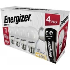 Image of LED 60W Bulb B22 Bayonet GLS Lamp Light Bulbs Warm White 4-20 Pack by Energizer