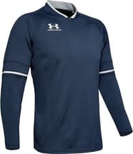 Image of UNDER ARMOUR Men's Challenger III Midlayer 1/4 Zip Fitted Top Blue NEW