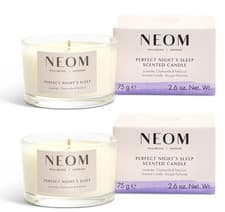 Image of 2x NEOM Perfect Night's Sleep Scented Candle 75 g Travel size- RRP: £40
