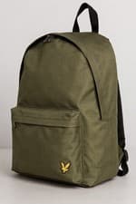 Image of New Lyle & Scott Olive Green Backpack Eagle Logo Bag