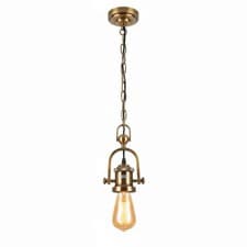 Image of Industrial ceiling pendant light fitting Chain Metal Hanging lamp Holder Kitchen
