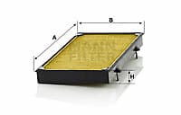 Image of MANN-FILTER FP 3454 Filter, cabin air for NISSAN,OPEL,RENAULT,VAUXHALL