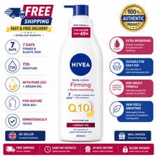 Image of NIVEA Q10 60+ Body Lotion Mature Skin Firming Cream Extra Nourishing (400ml)