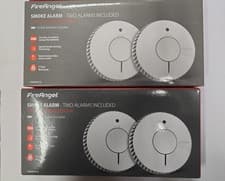 Image of x2 FireAngel Smoke Alarm Optical Smoke Sensor (Pack of 2) total 4 alarms