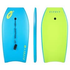 Image of Osprey 40” Bodyboard with Adjustable Wrist Leash, XPE Deck for Kids and Adults