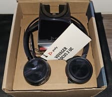 Image of PLANTRONICS POLY VOYAGER FOCUS 2 UC BLUETOOTH HEADSET USB-A & C + CHARGE STAND