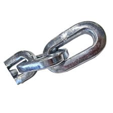 Image of Heavy Duty Security Chain 2m x 10mm - Hardened Steel, Galvanised, Anti-Theft