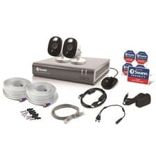Image of Swann DVR4 4580 4 Channel DVR 2x 1080MSFB HD Motion Cameras CCTV Kit No HDD