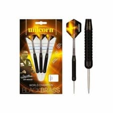 Image of Unicorn Gary Anderson WC Black Brass Brass Darts - 27g - Includes Stems, Flights