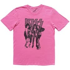 Image of KISS T-Shirt: Dressed To Kill (Pink) OFFICIAL NEW