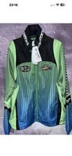 Image of Lacoste Ombre Checkboard Track Jacket Men's Large Full Zip