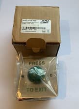 Image of Green Dome Press To Exit Button For Access Control Systems C/w Surface Mount Box