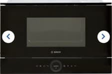 Image of Bosch Series 8 BFL7221B1B 21 Litre 38cm High, Built Microwave Oven - Black