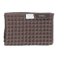 Image of Luxury Japanese Cotton Silk Waffle Bath Towel Quick Dry Face Towel Dark Cocoa 16