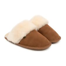 Image of Just Sheepskin Duchess Chestnut Slippers Size UK 5 EU 38 *REFSSS243