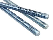 Image of Threaded Rod M20x1000mm (100cm) Zinc Plated Steel | Threaded Rod
